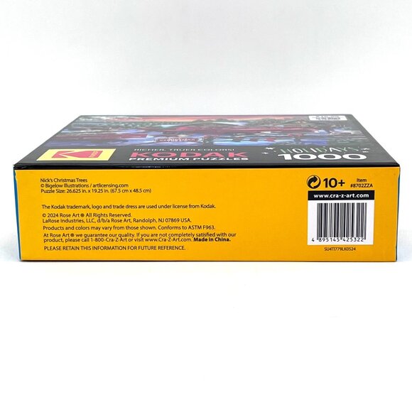 Kodak Premium 1000-Piece Jigaw Puzzle Nicks Christmas Trees RoseArt 2024 Holiday - Picture 4 of 11